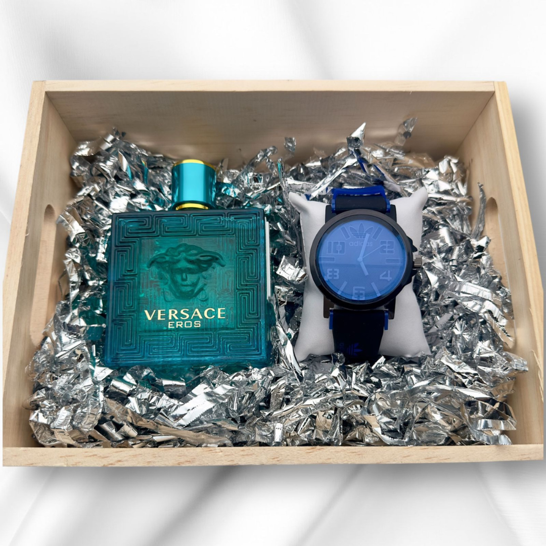 COMBO ADIDAS R2 RELOJ+PERFUME 3A+CAJA