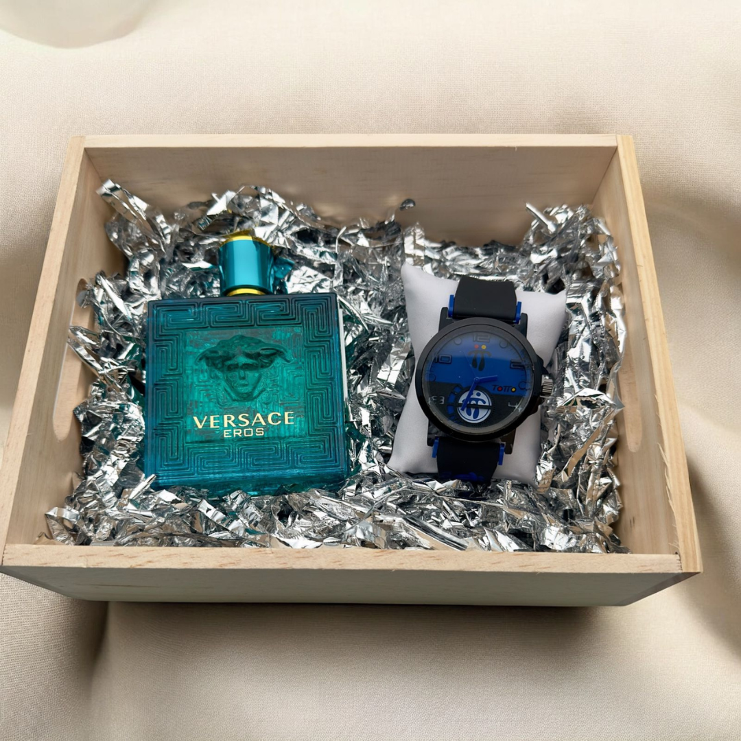 COMBO TOTTO RELOJ+PERFUME 3A+CAJA