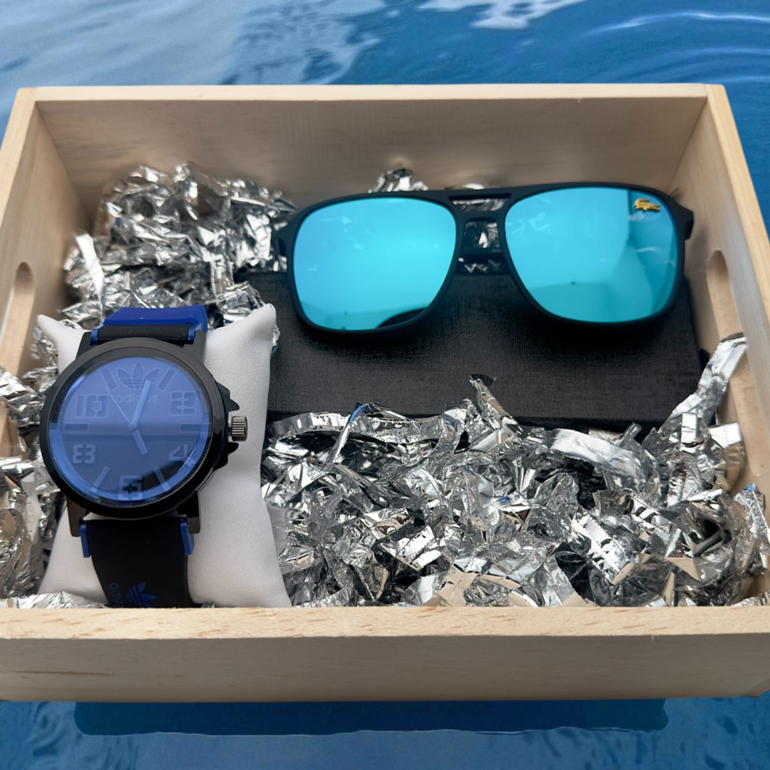 Combo Reloj Goma R2 + Gafas