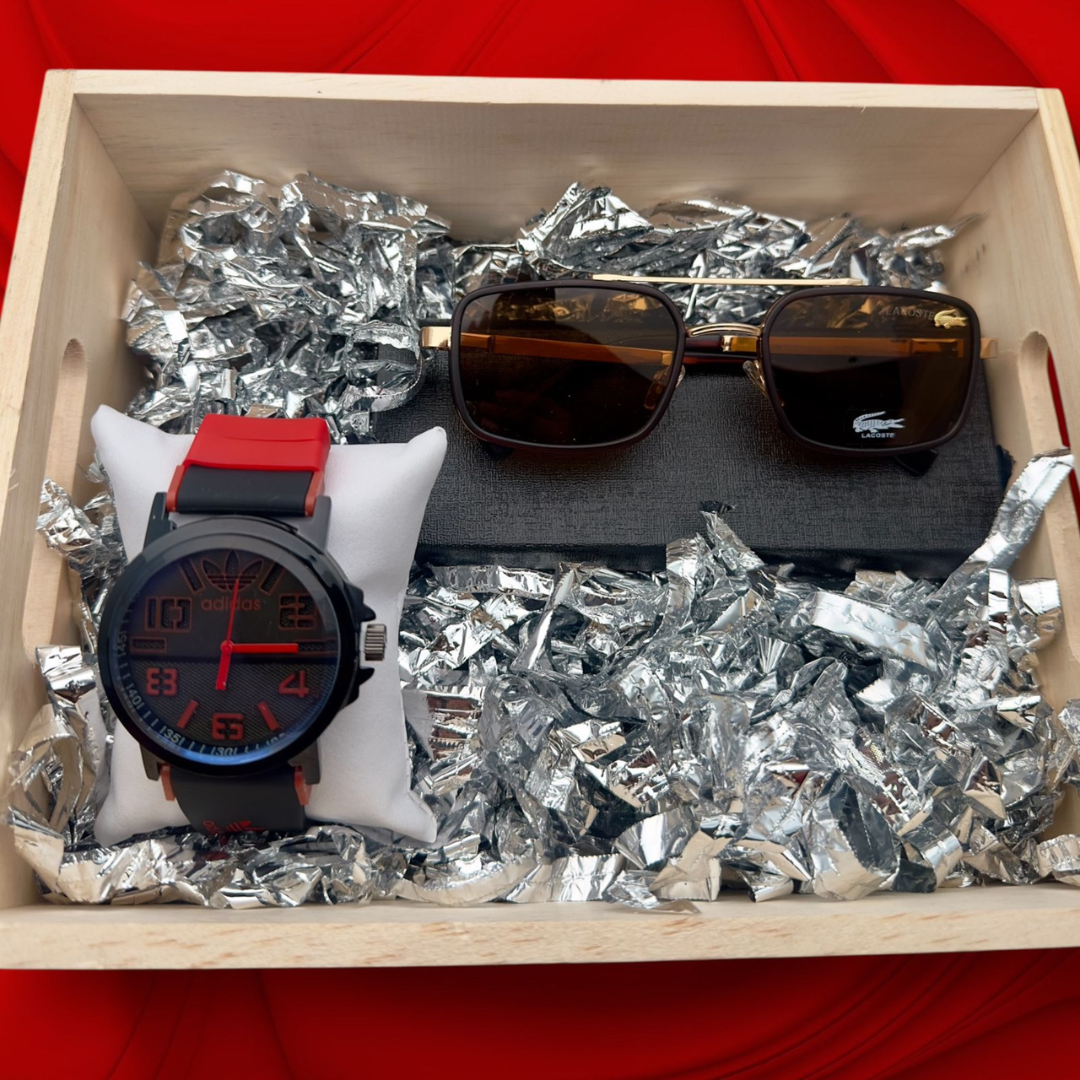 Combo Reloj Goma R2 + Gafas