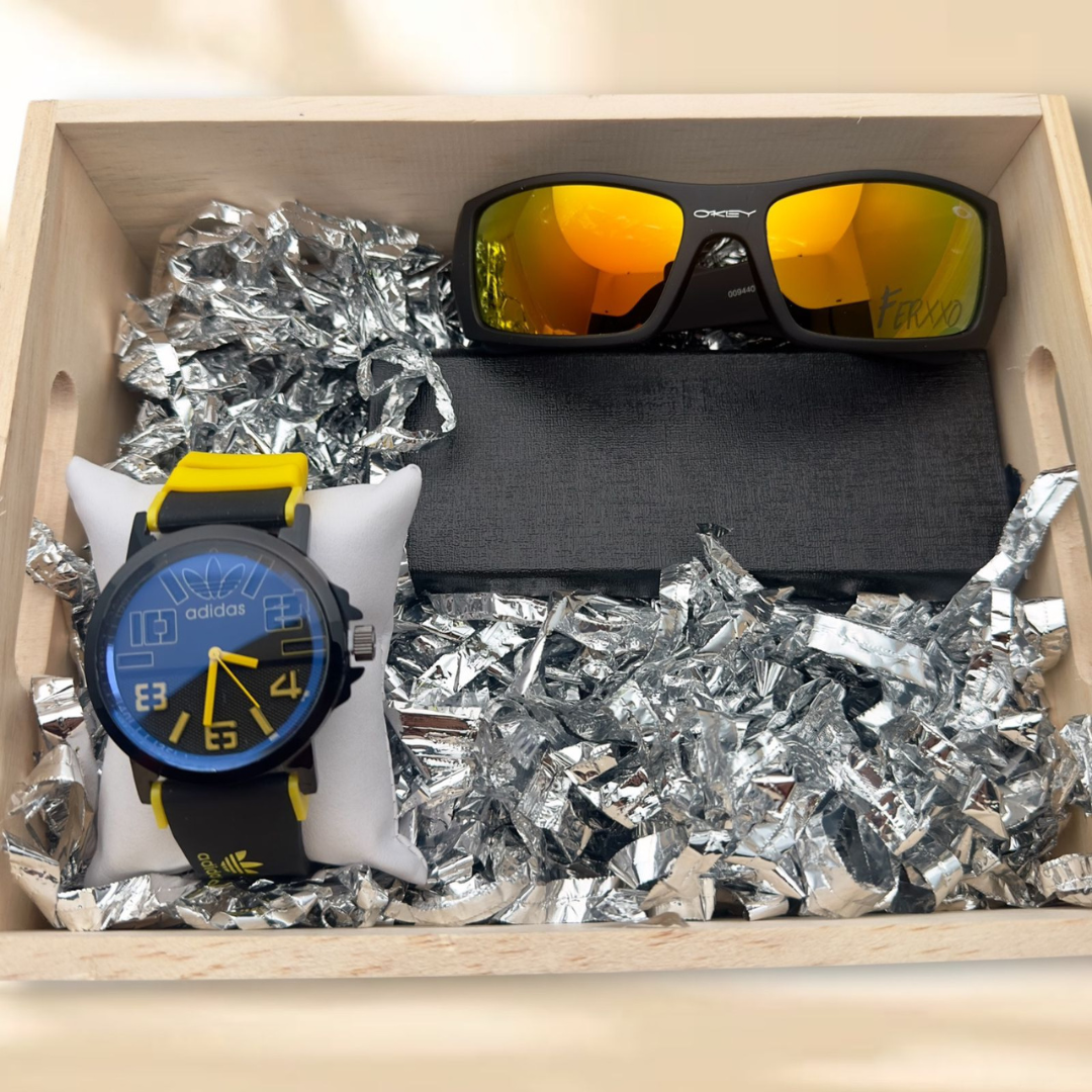 Combo Reloj Goma R2 + Gafas