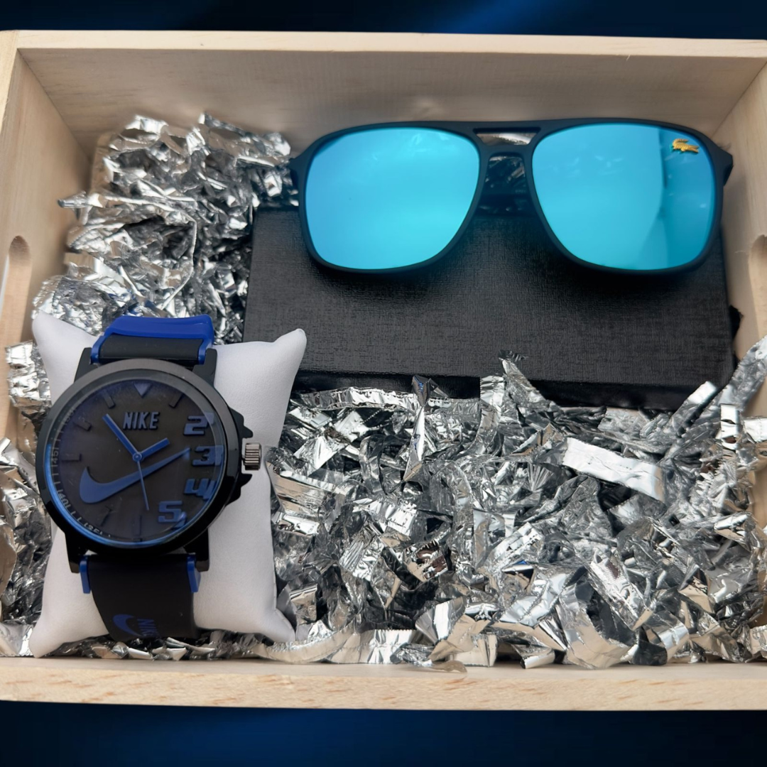 Combo Reloj Goma+ Gafas