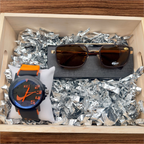 Combo Reloj Goma+ Gafas