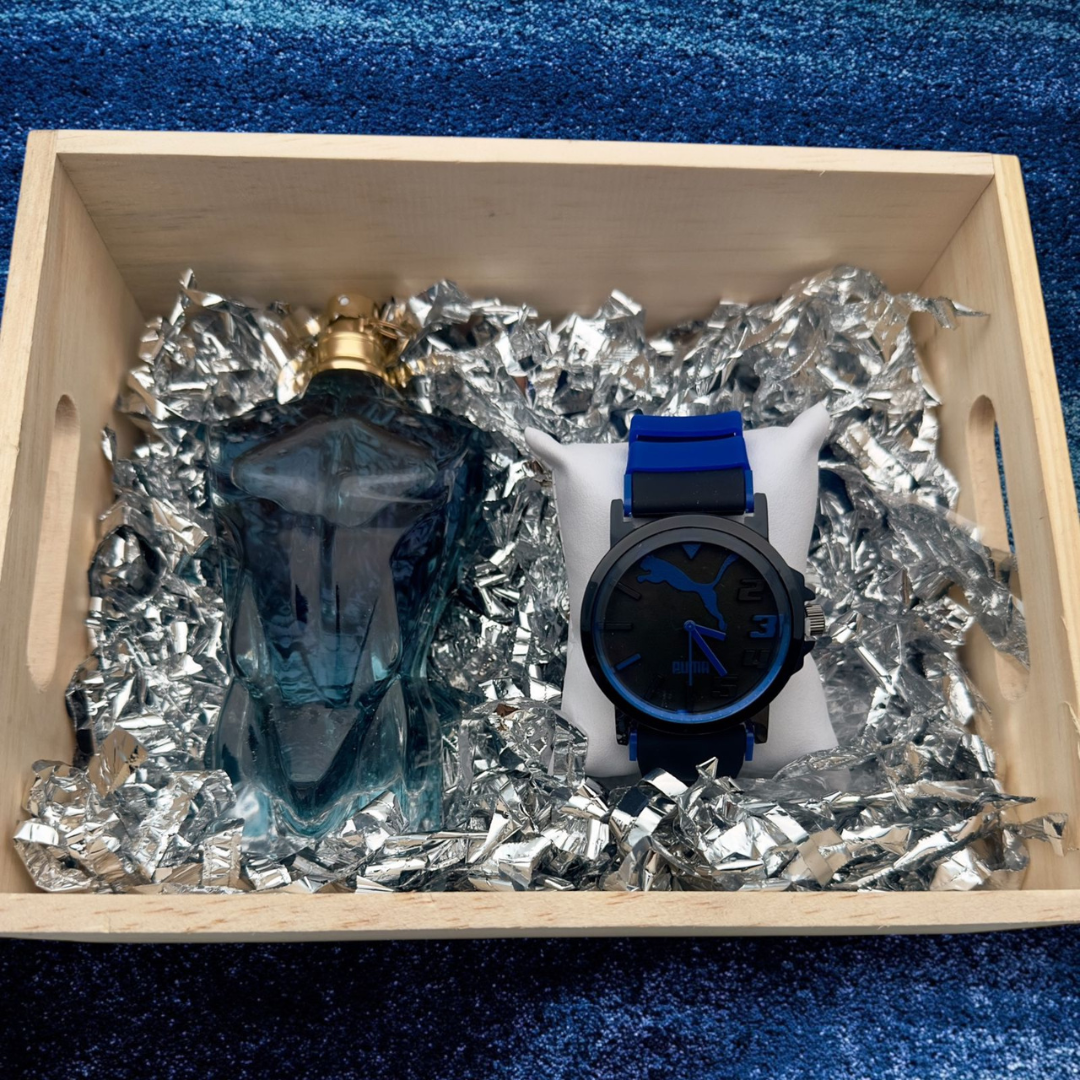 COMBO PUMA RELOJ+PERFUME 3A+CAJA