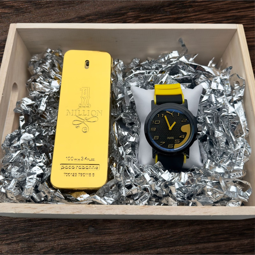 COMBO PUMA R2 RELOJ+PERFUME 3A+CAJA