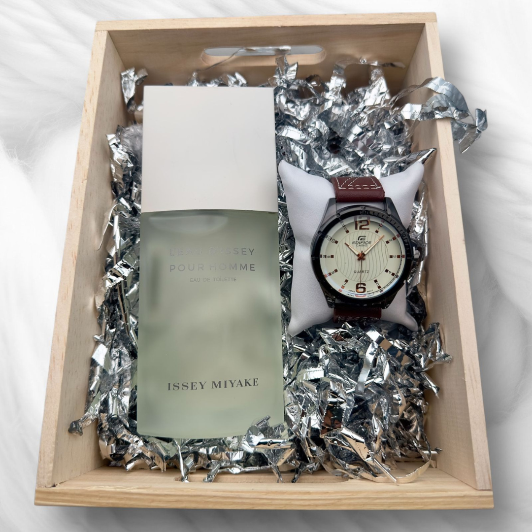 COMBO EDIFICE RELOJ+PERFUME 3A+CAJA
