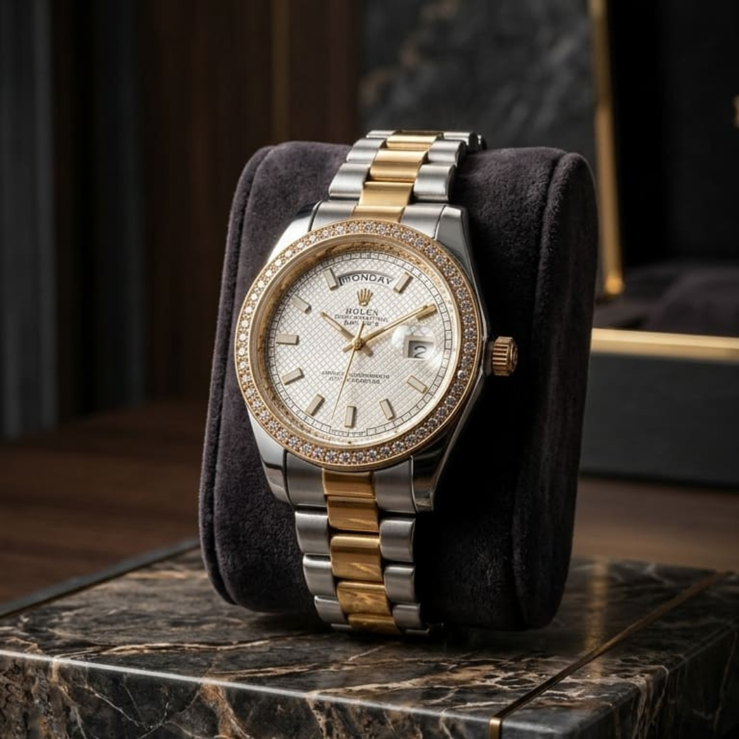 Rolex Day-Date Baguette Semiautomatico Caballero