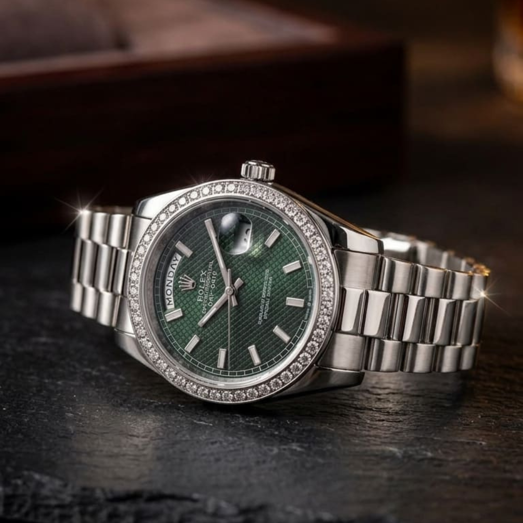 Rolex Day-Date Baguette Semiautomatico Caballero