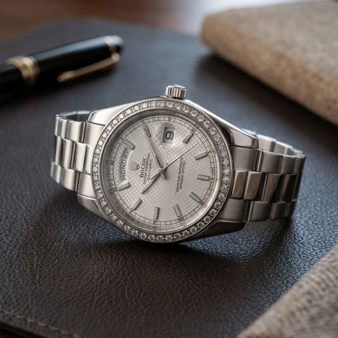 Rolex Day-Date Baguette Semiautomatico Caballero