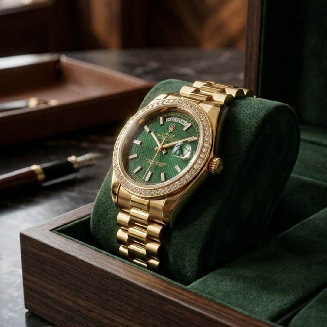 Rolex Day-Date Baguette Semiautomatico Caballero