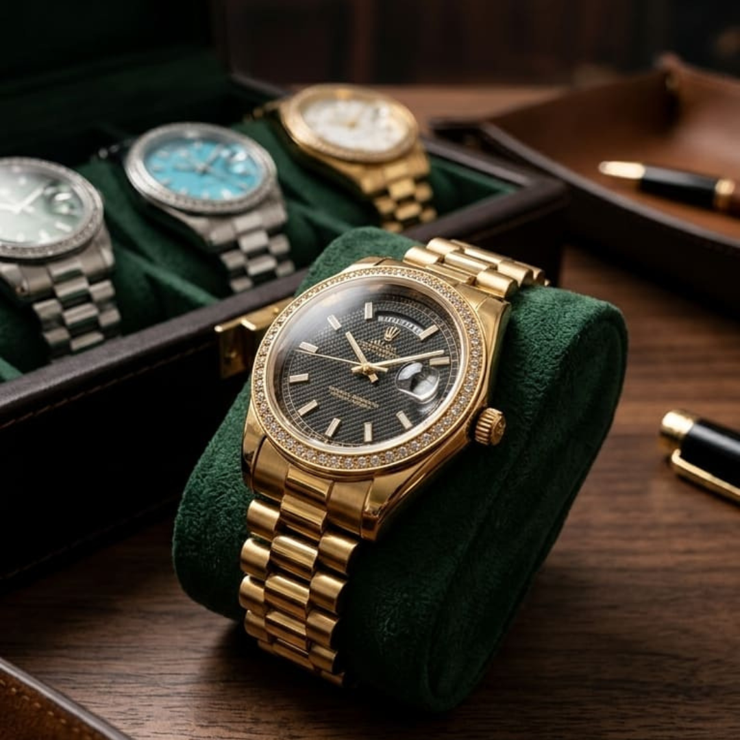 Rolex Day-Date Baguette Semiautomatico Caballero