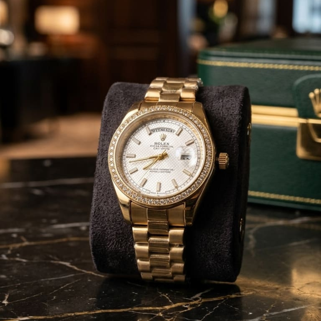 Rolex Day-Date Baguette Semiautomatico Caballero