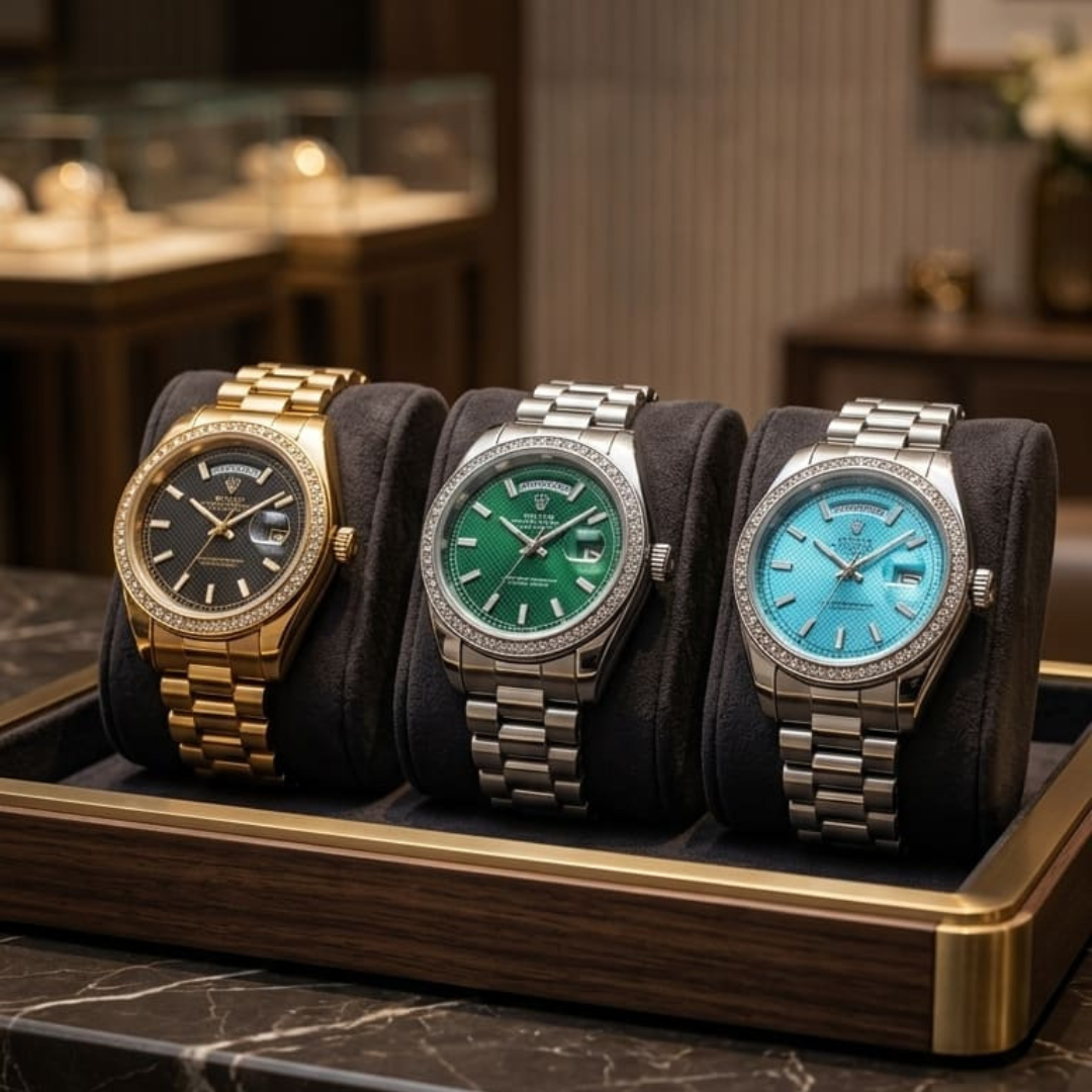 Rolex Day-Date Baguette Semiautomatico Caballero