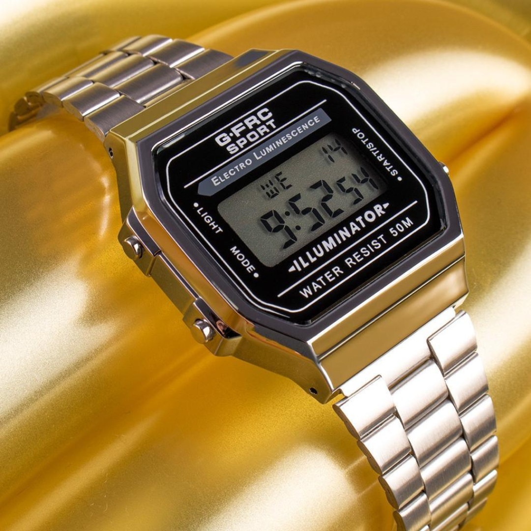 Lady G-Force Retro Pulsó Acero