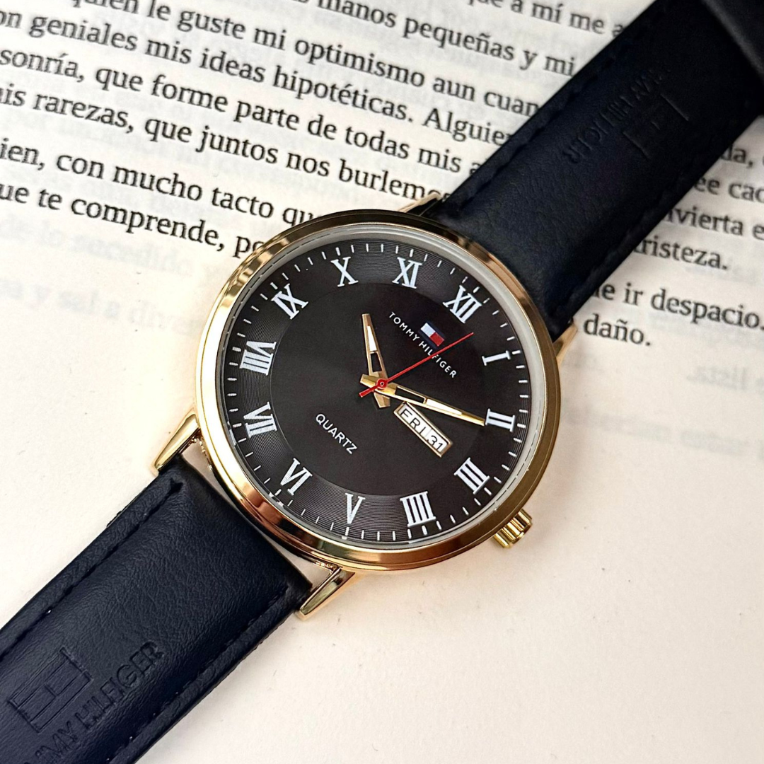 Reloj Tommy Semi Automatico Cuero