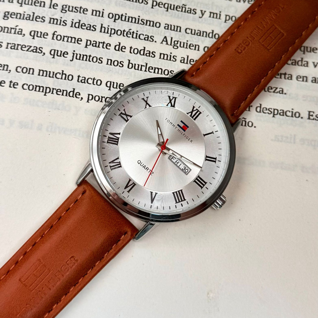 Reloj Tommy Semi Automatico Cuero